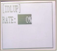 RC4GSのIDLUP画面。RATEは0%。