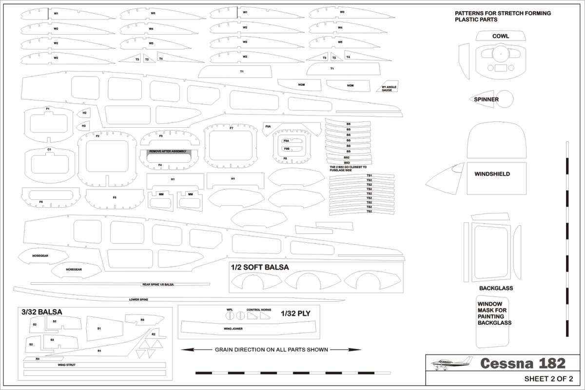 セスナ182 図面資料